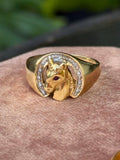 Diamond Unicorn or Horse Ring
