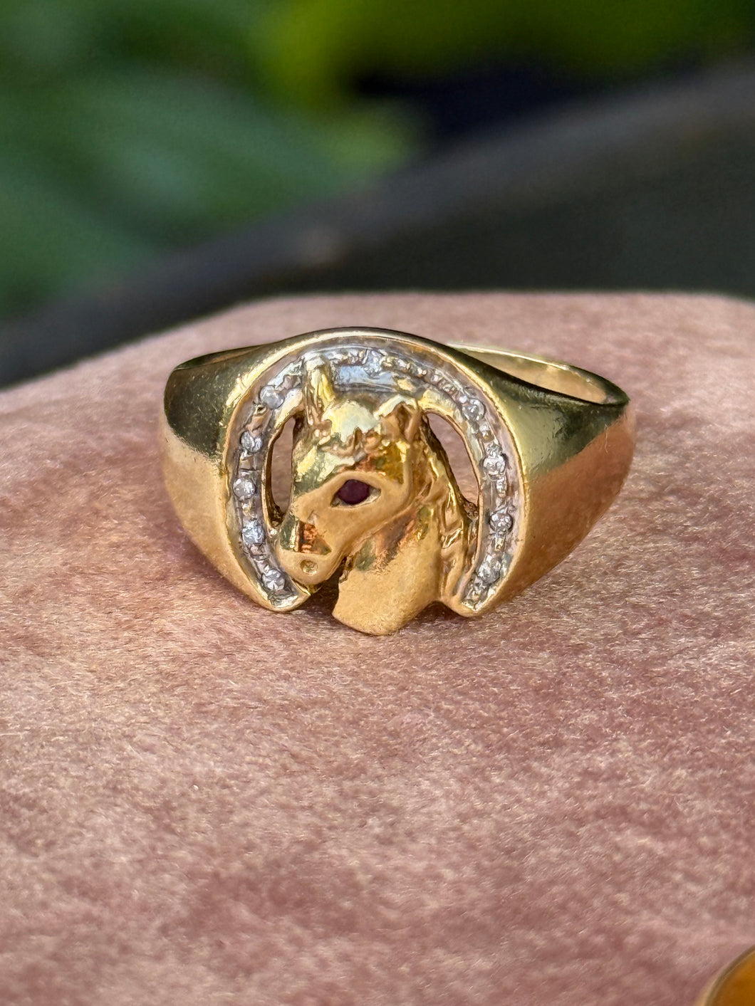 Diamond Unicorn or Horse Ring