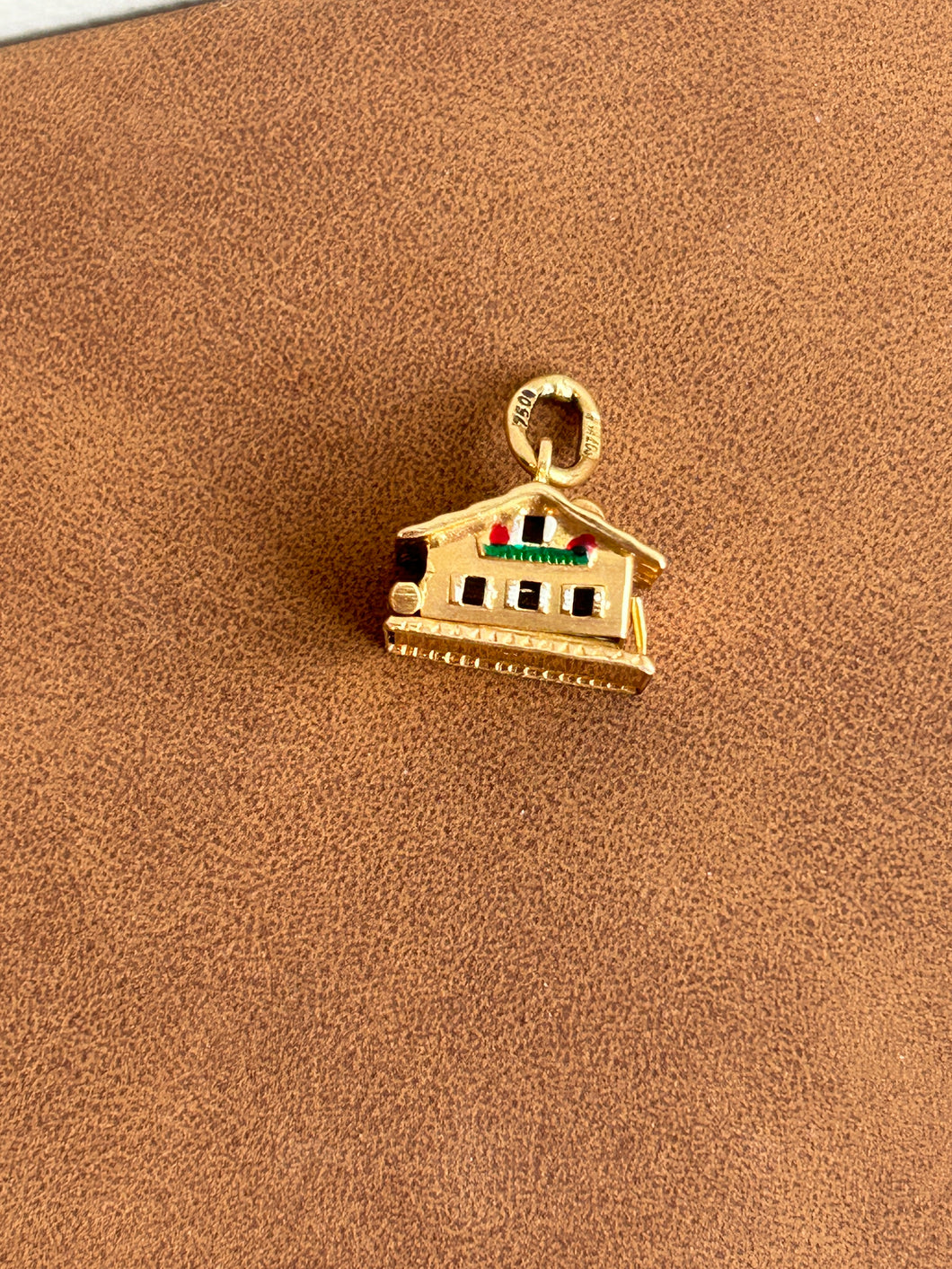 Enamel Articulated Home Charm