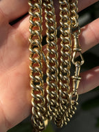 10k Graduated Curb Watch Chain