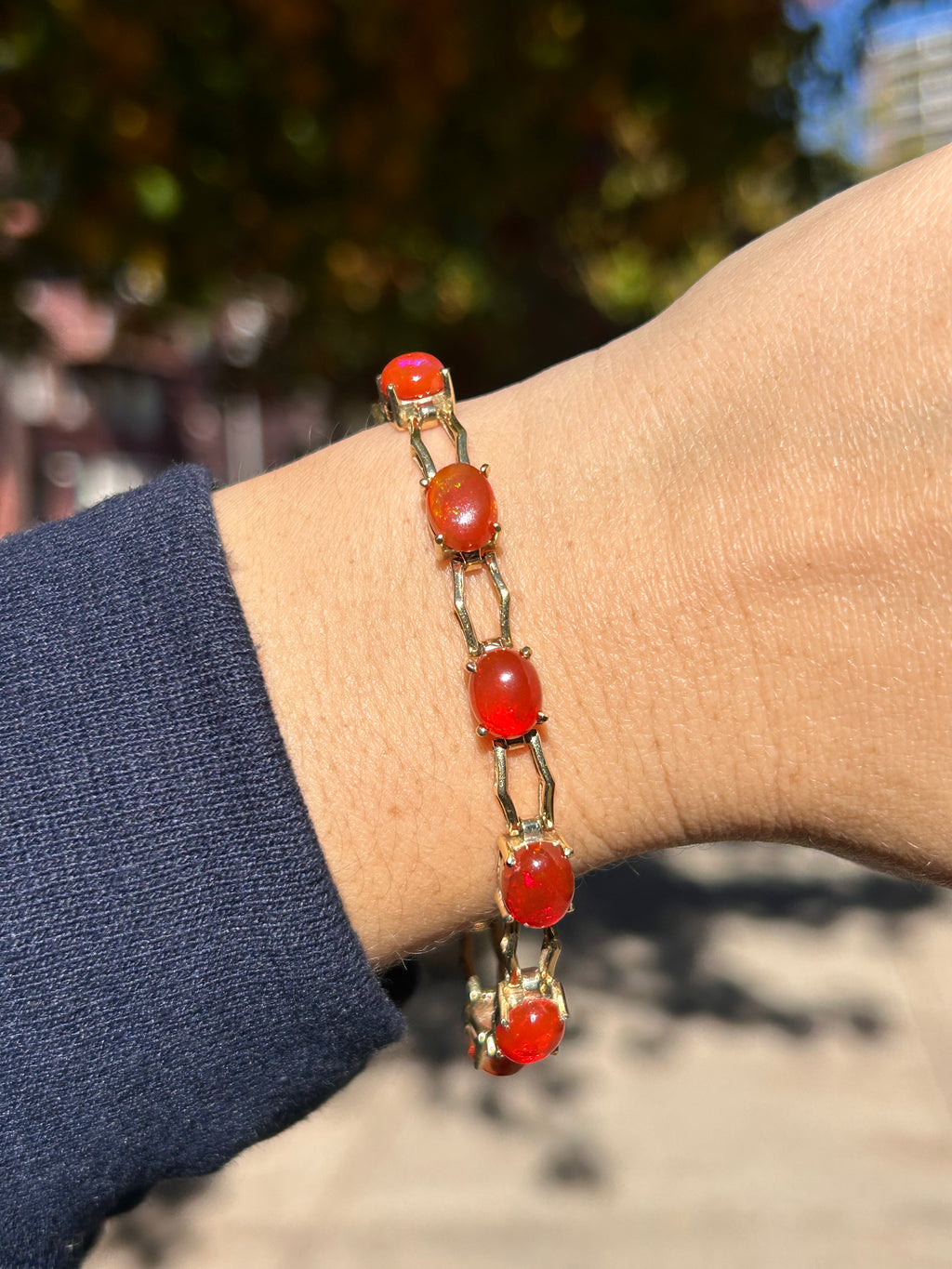 Fire Opal Bracelet by