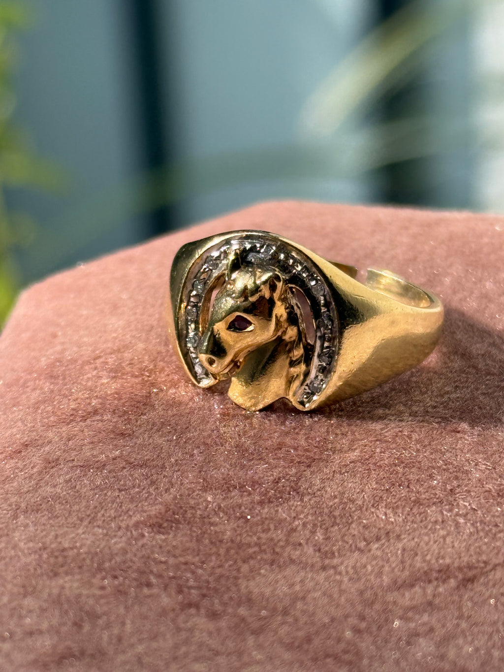 Diamond Unicorn or Horse Ring