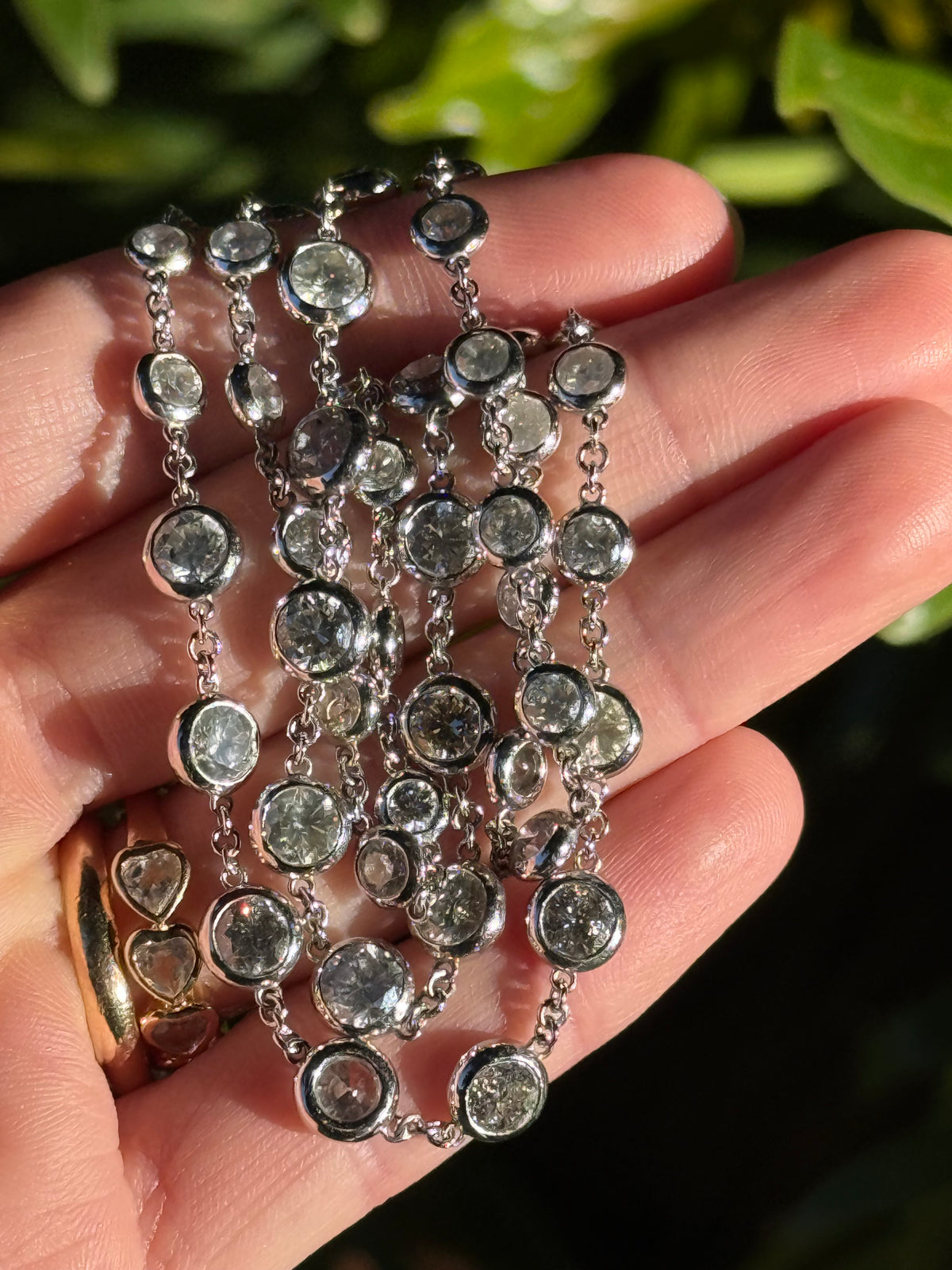 Celestial 14 Carat Natural Diamond Strand Set
