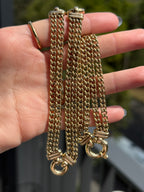 Solid Bolt Double Curb Chain