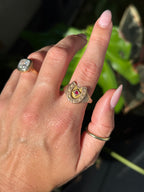 Antique Ruby Horseshoe