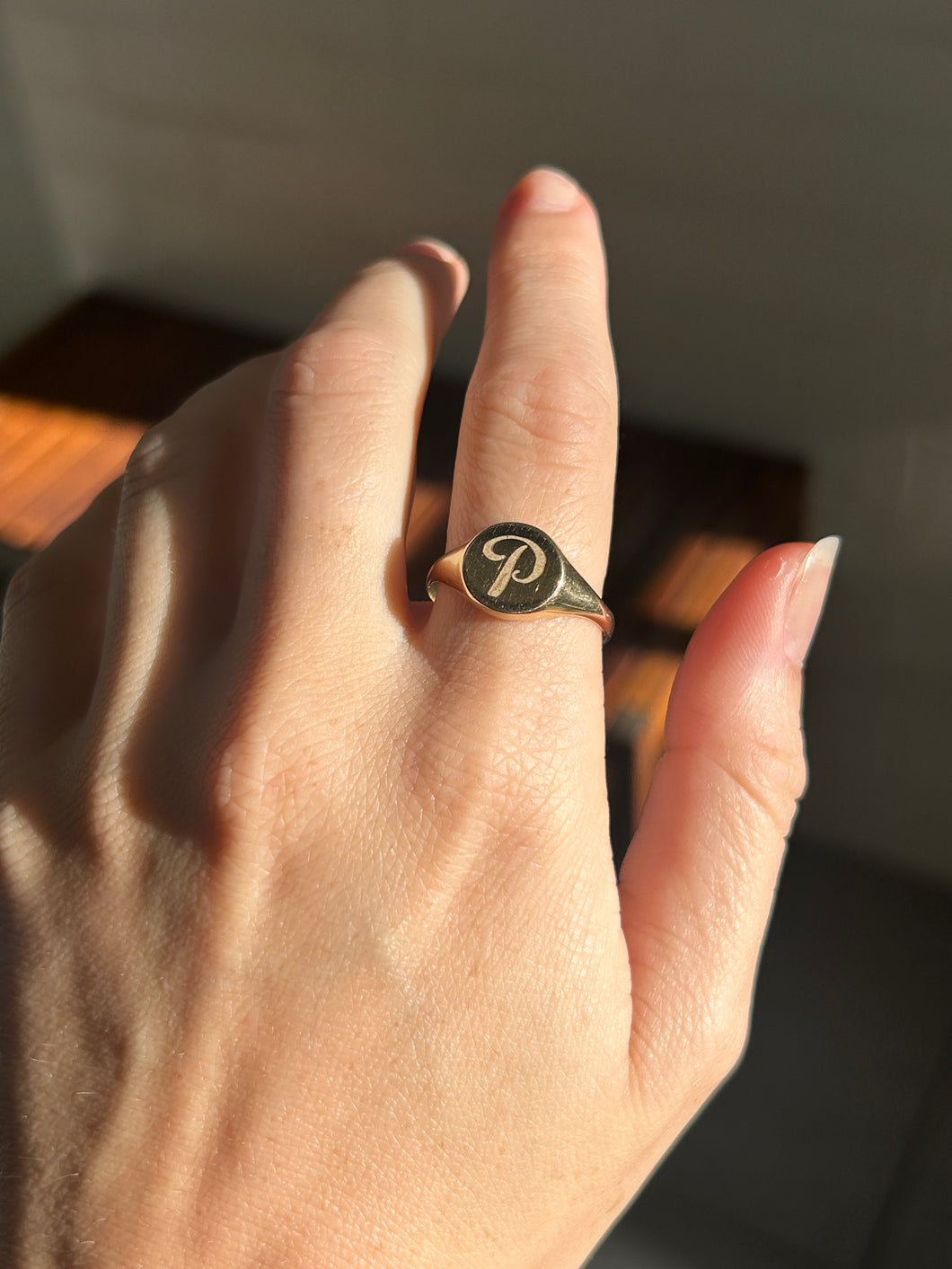 P Signet Ring