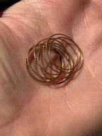 10k Shimmery Dainty Stacking Rings