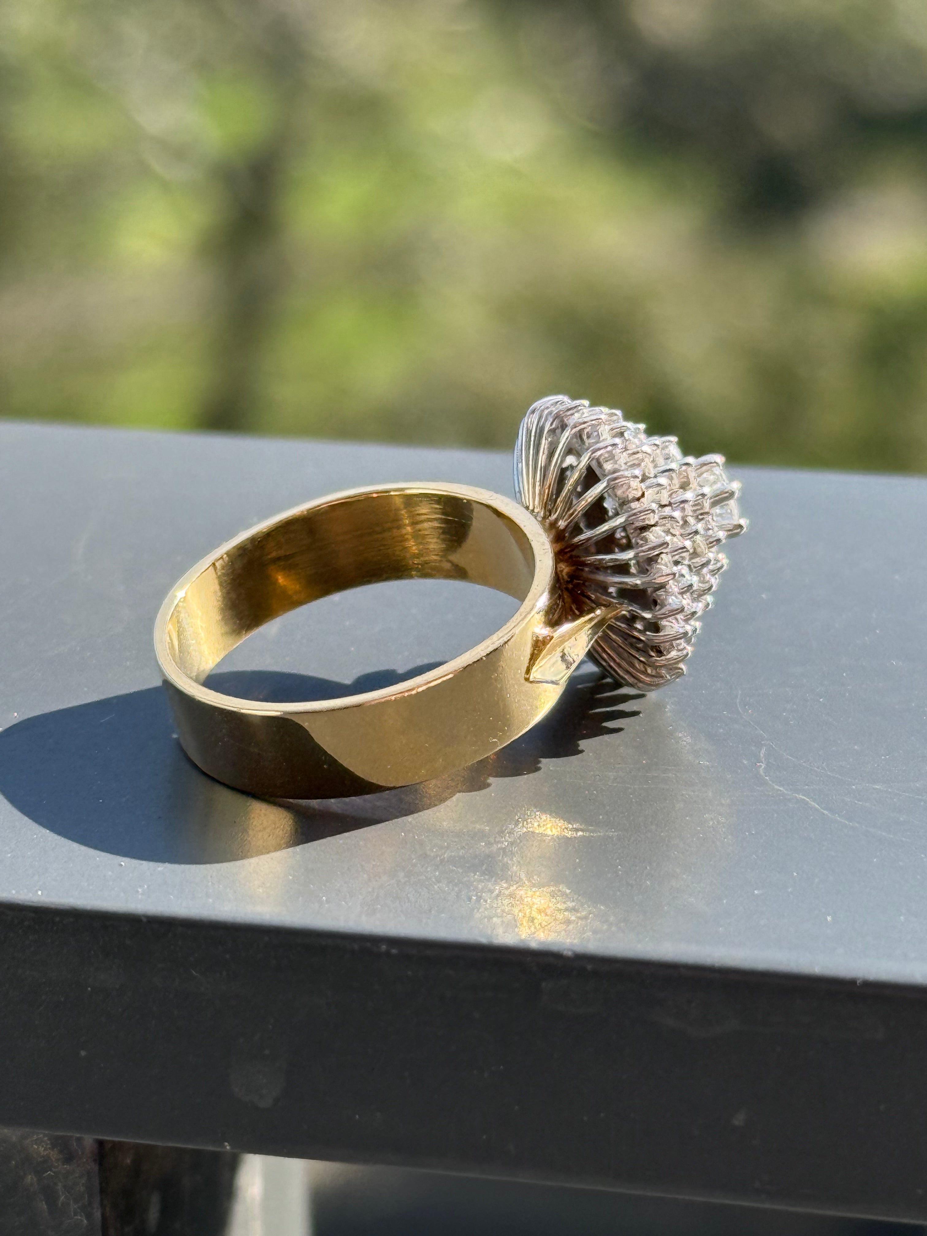 Diamond Burst Disco Ring