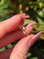 18k Diamond Heart Whisper Band