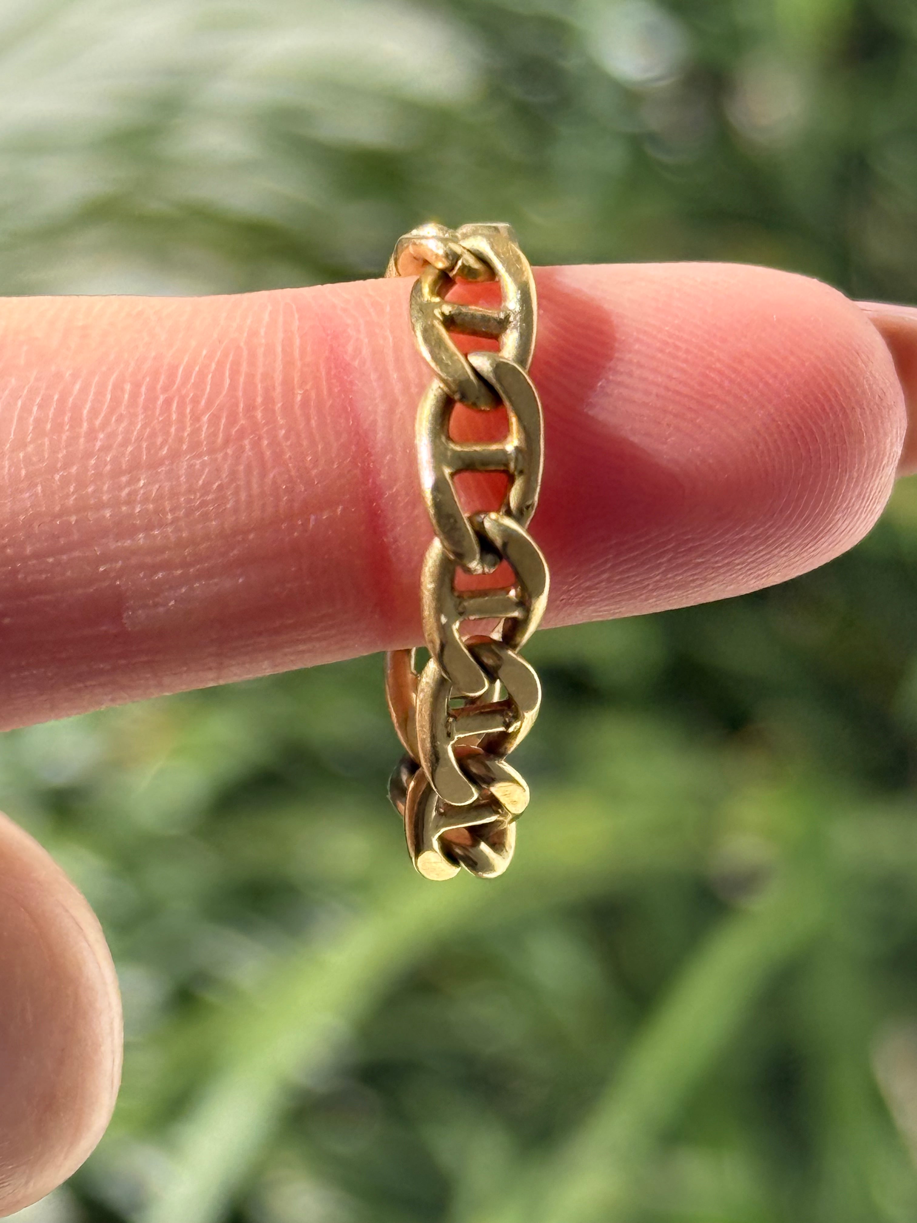 Solid 18k Mariner Ring