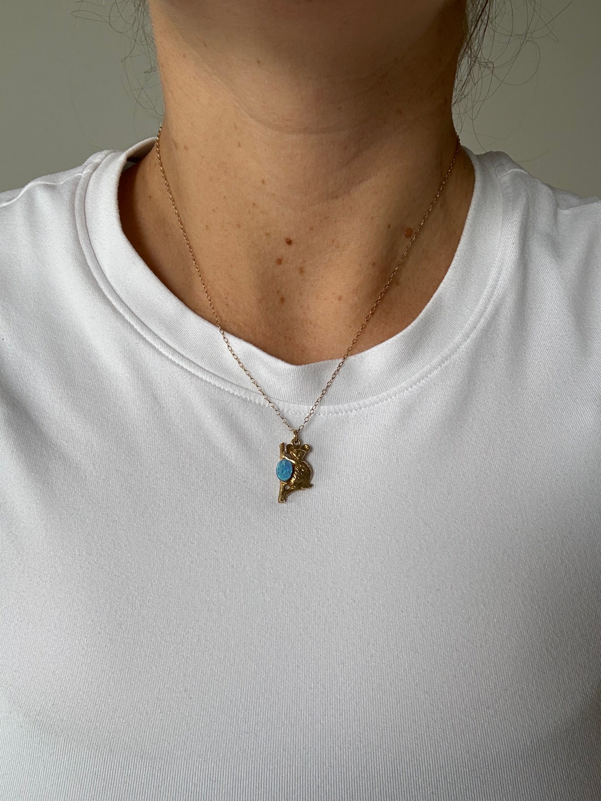 Solid Koala Opal Charm