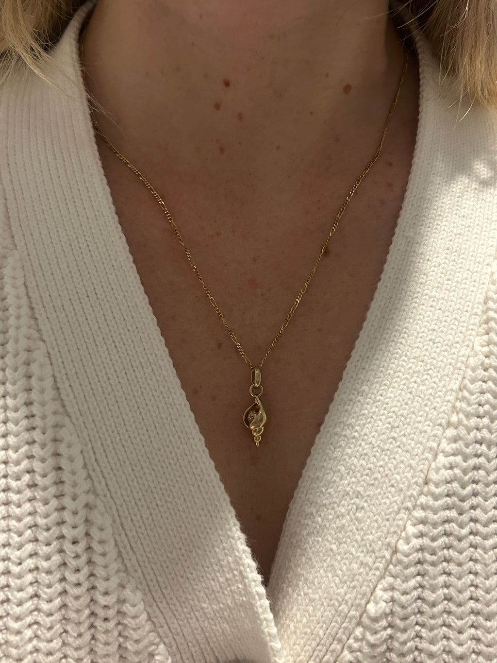 Seashell Diamond Charm