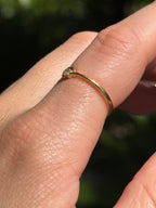 18k Diamond Heart Whisper Band