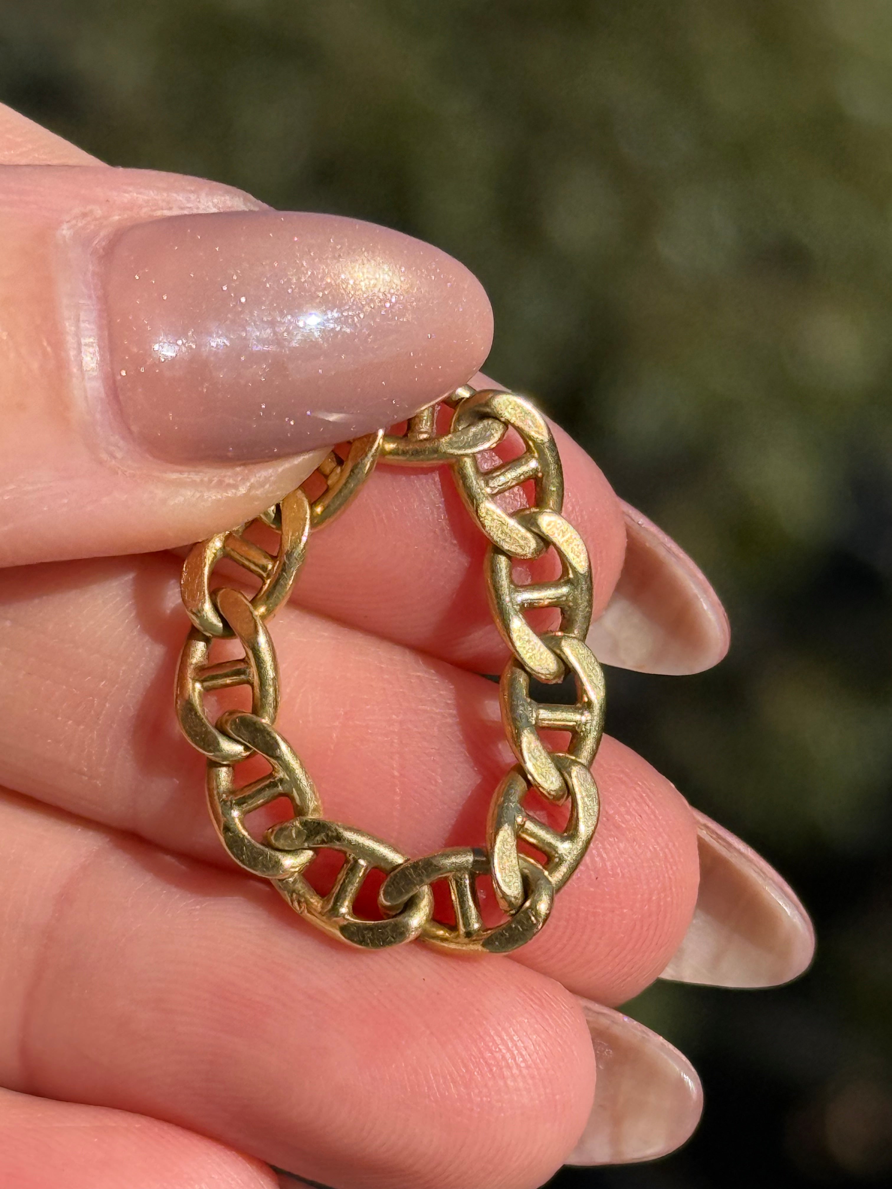 Solid 18k Mariner Ring
