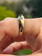 Ruby Cabachon Diamond Ring