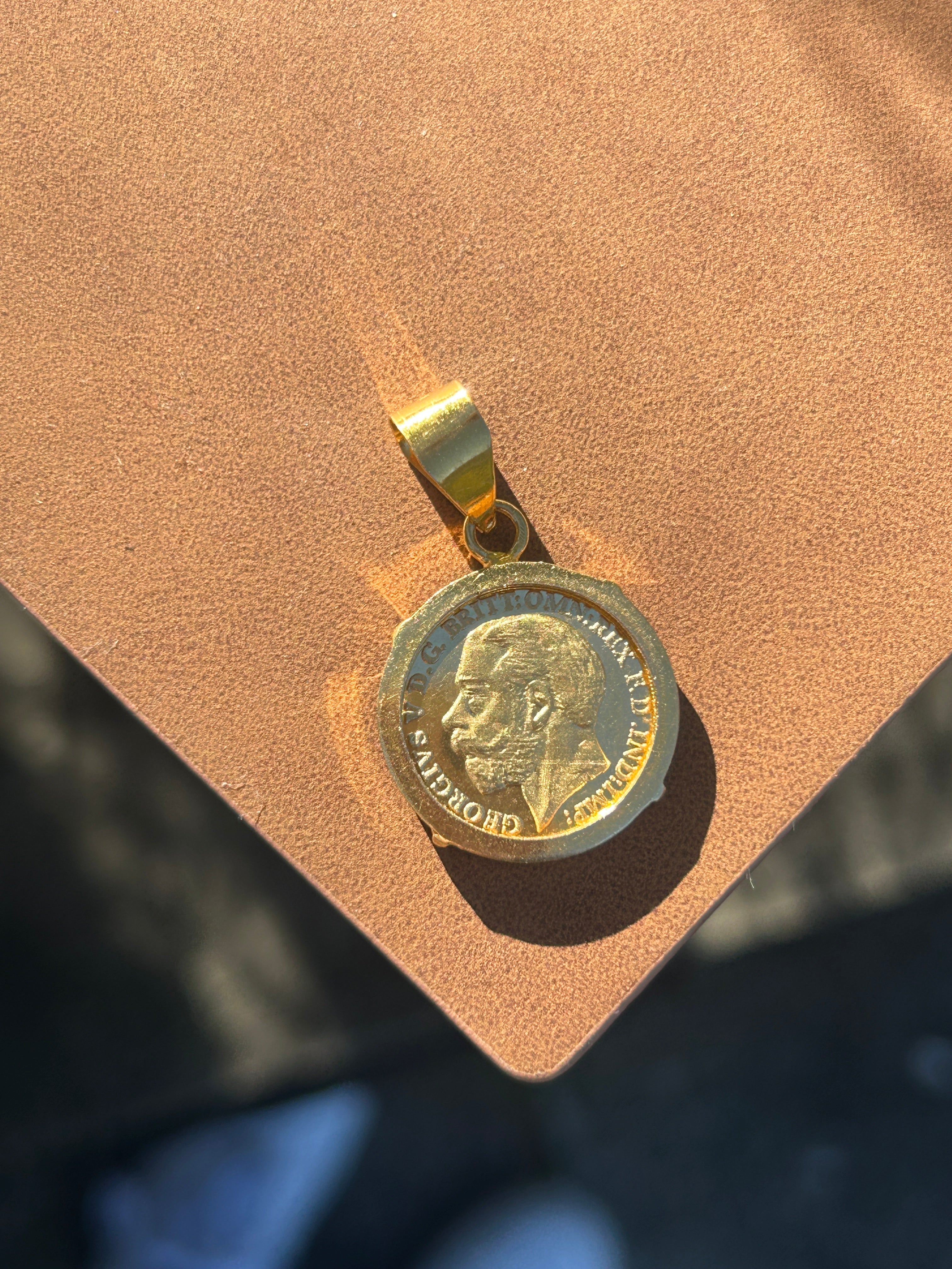 Old English Sovereign Coin Pendant
