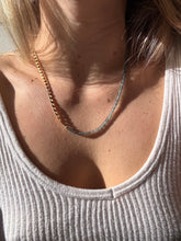 Load image into Gallery viewer, Aqua Sapphire Curb Strand
