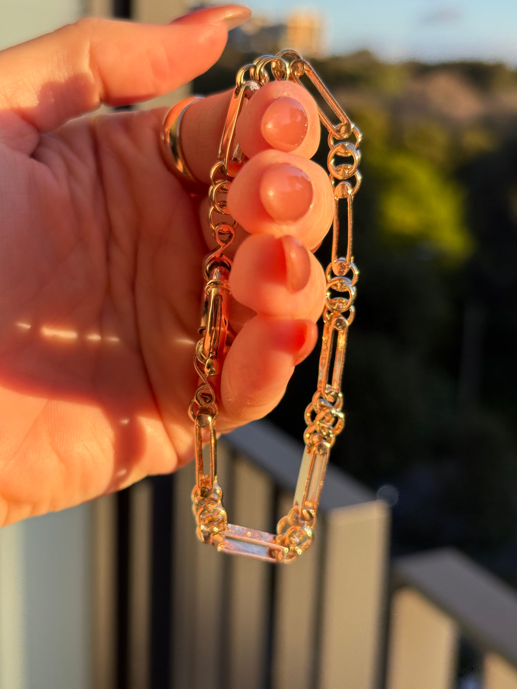 Filigree Bolt Gate Bracelet