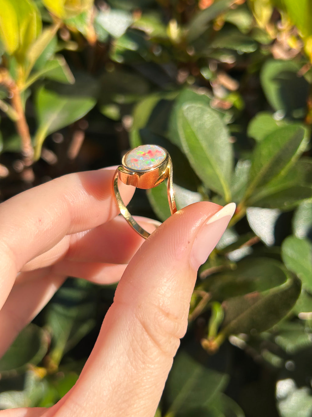 Opal Bezel Bypass Ring