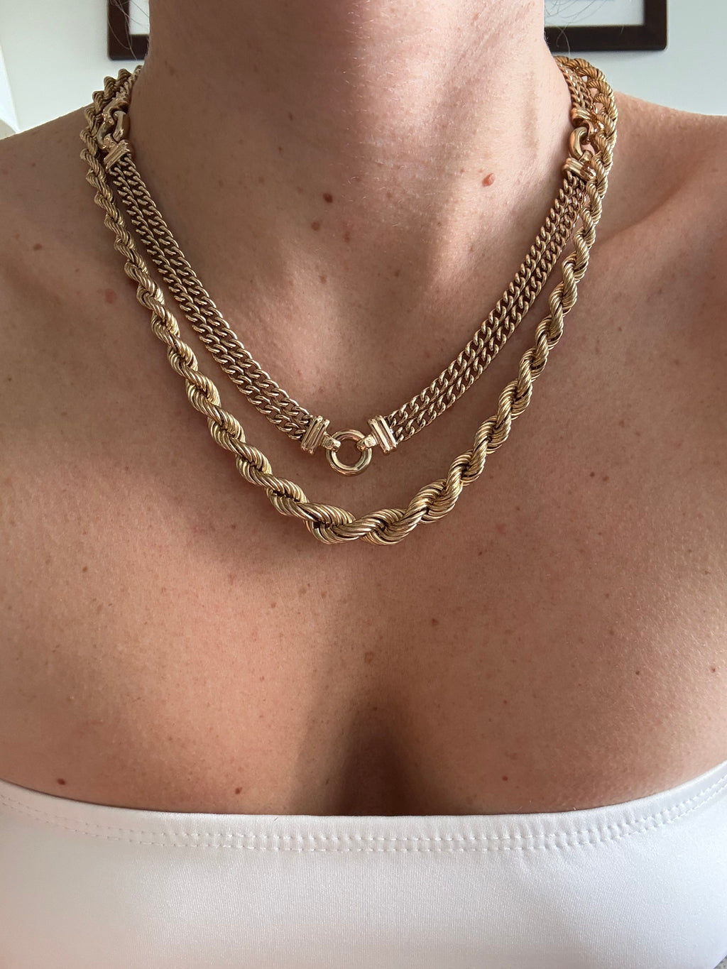 Graduated Vintage Rope Chain