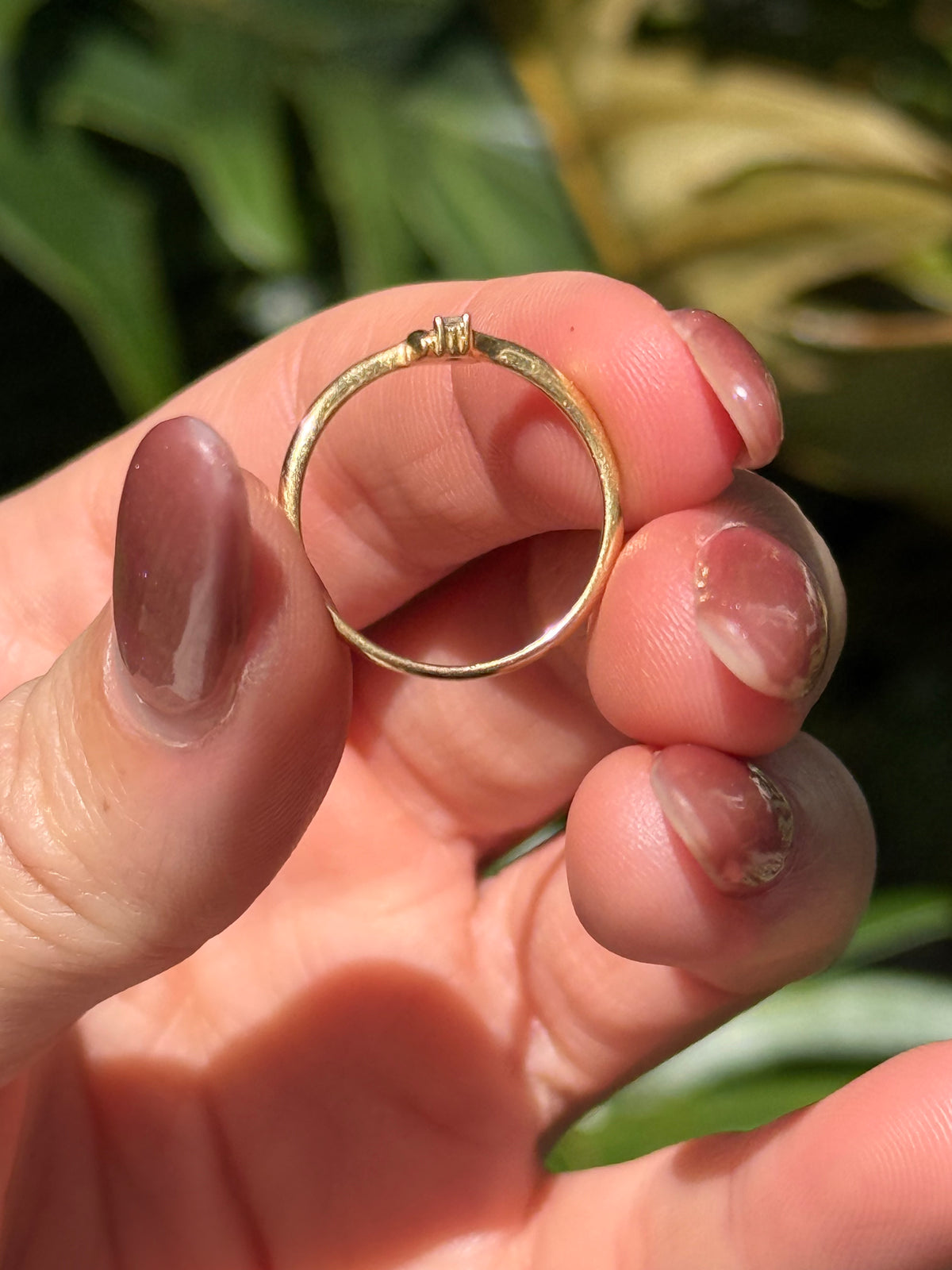 18k Diamond Heart Whisper Band