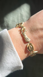 Cowgirl Detailed Charm Bracelet