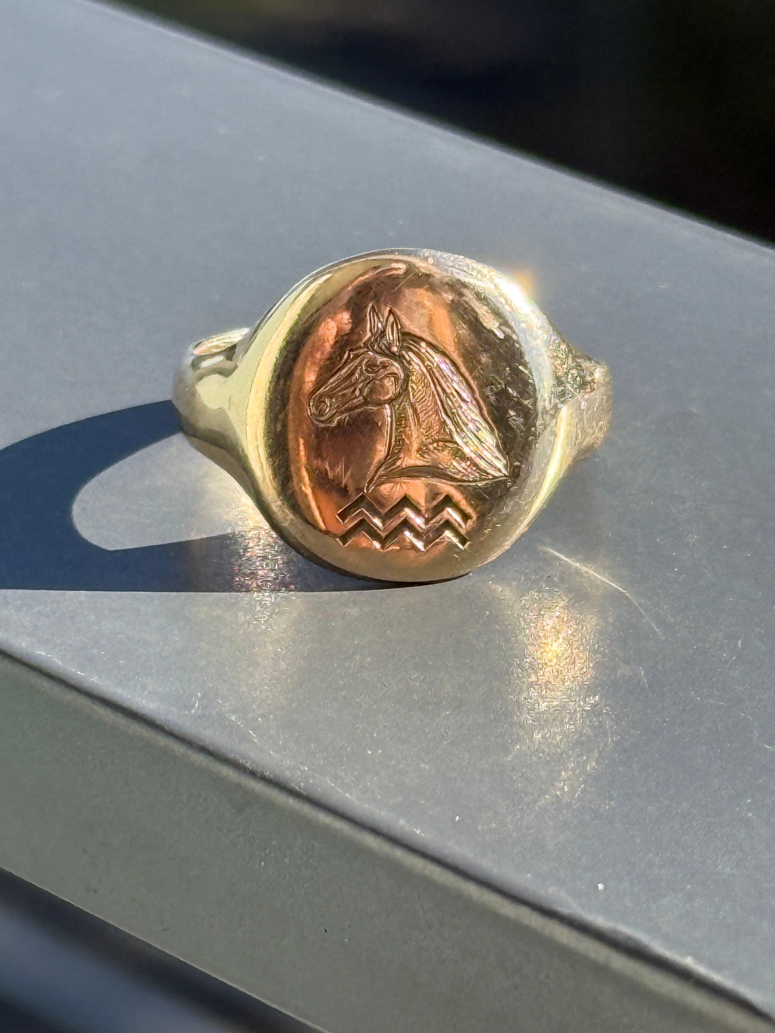 Engraved Horse Signet