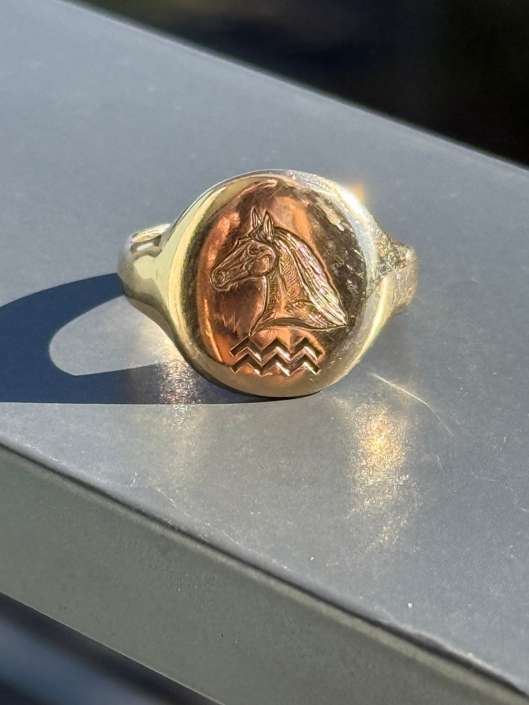 Engraved Horse Signet