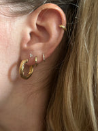 Twisted Textured Hoops