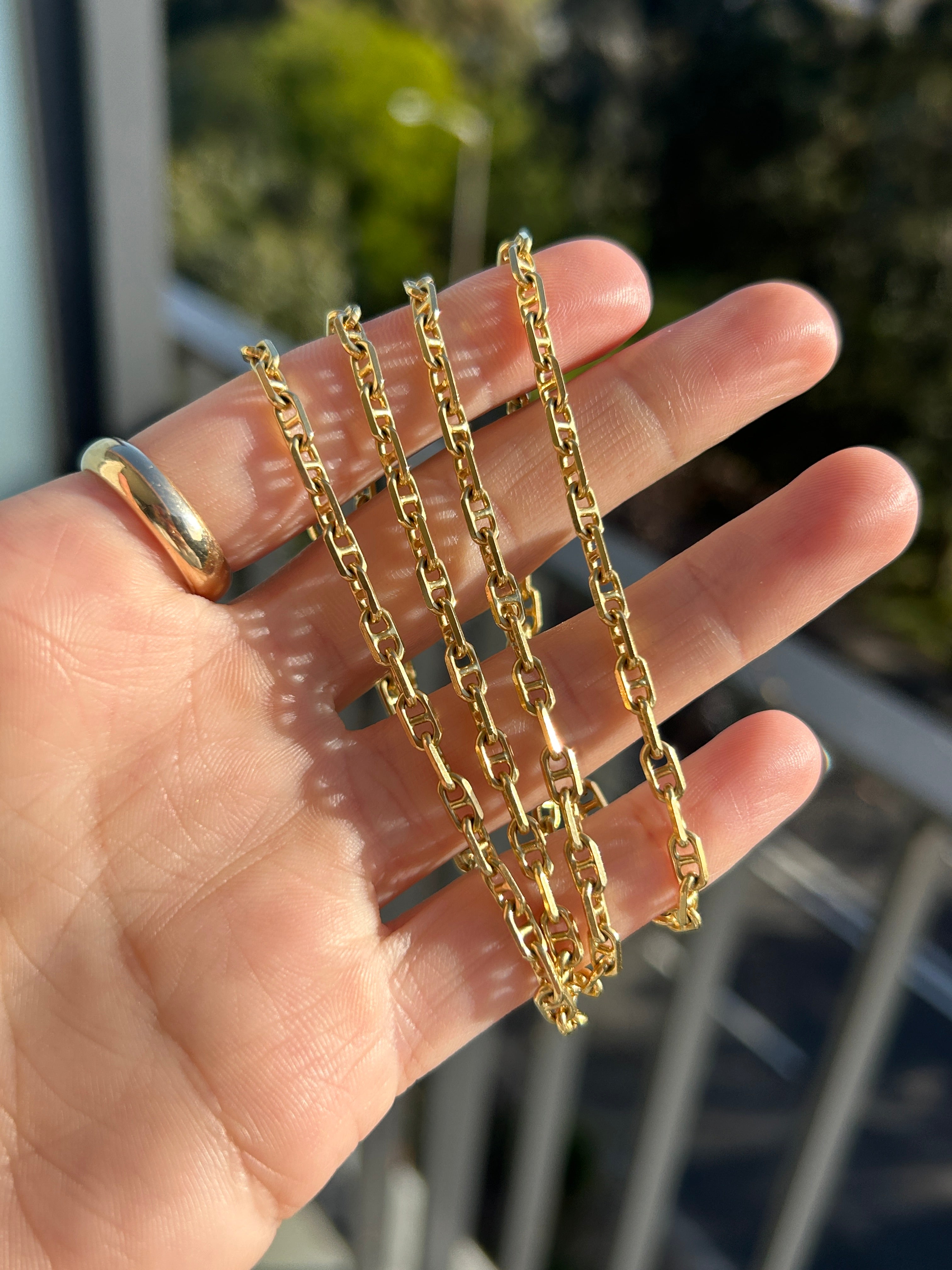 Solid Long Mariner Chain