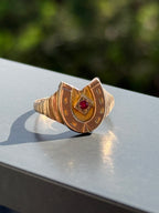 Antique Ruby Horseshoe