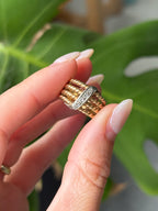 Twisted Rope Diamond Ring
