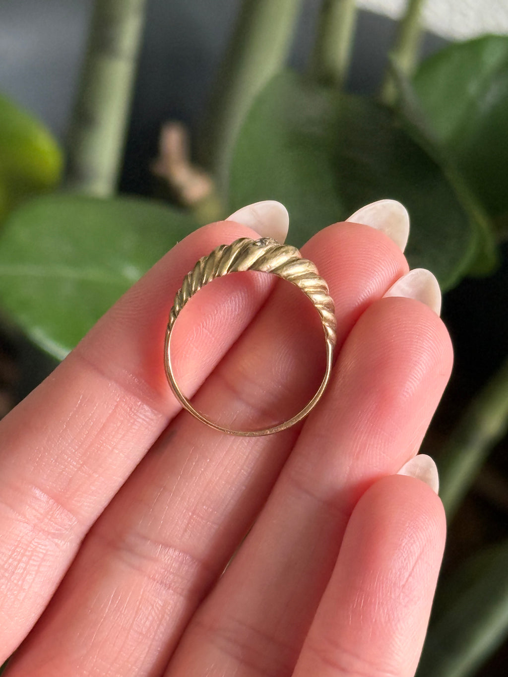 Diamond Croissant Ring