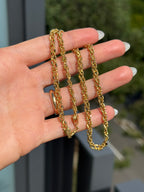 Sparkly Beaded Braided Chain Necklace