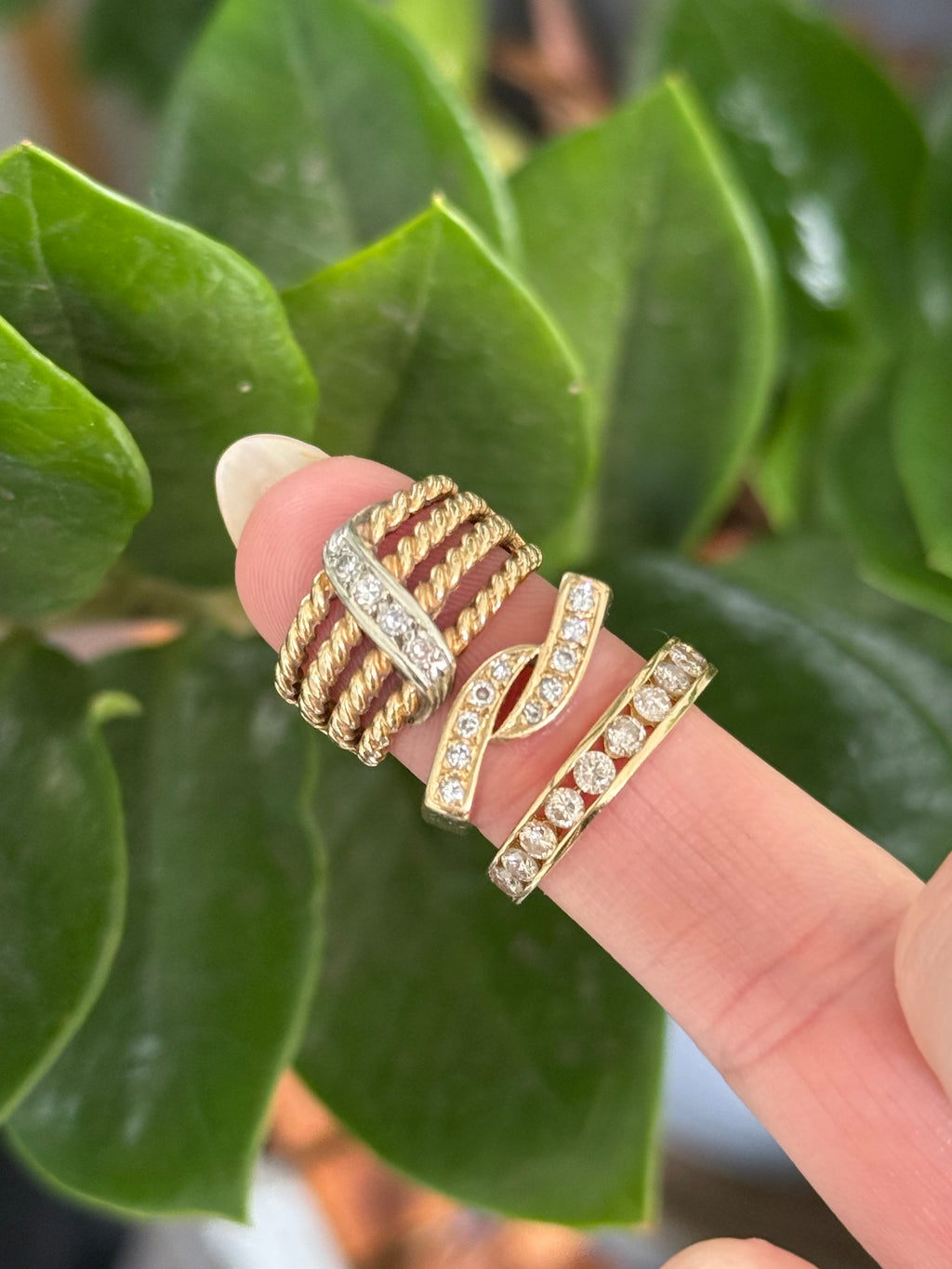 Diamond Striker Square Ring