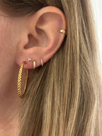 Solid Twisted Hoops