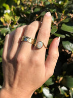 Opal Bezel Bypass Ring