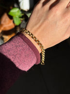 Diamond Cut Shimmery Rolo Bracelet