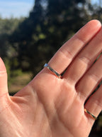 WG Sapphire Diamond Ring