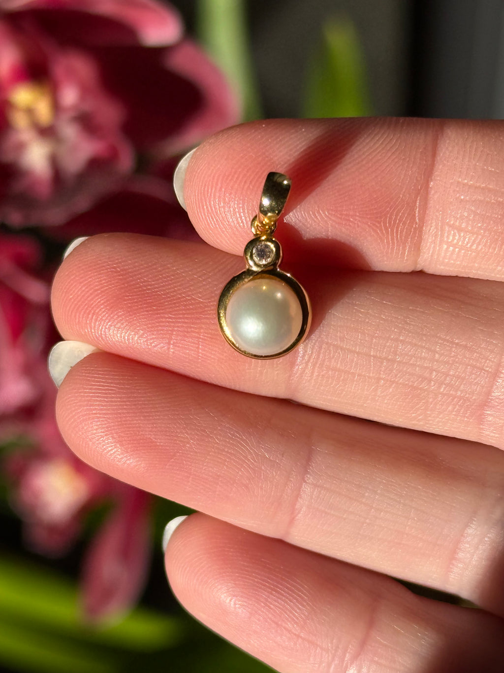 Pearl Drop Charm