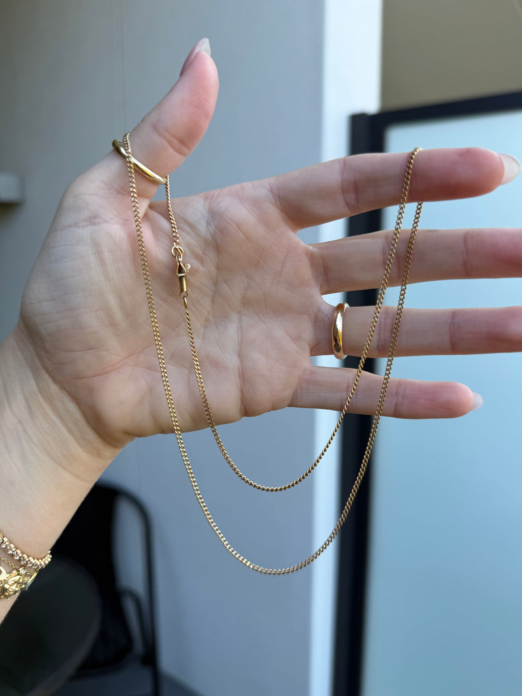 Solid Everyday Barrel Clasp Curb