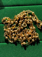18k Fancy Ball Long Guard Chain