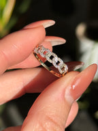 Diamond Curb Ring