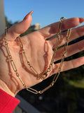 Solid Love Knot Trombone Chain