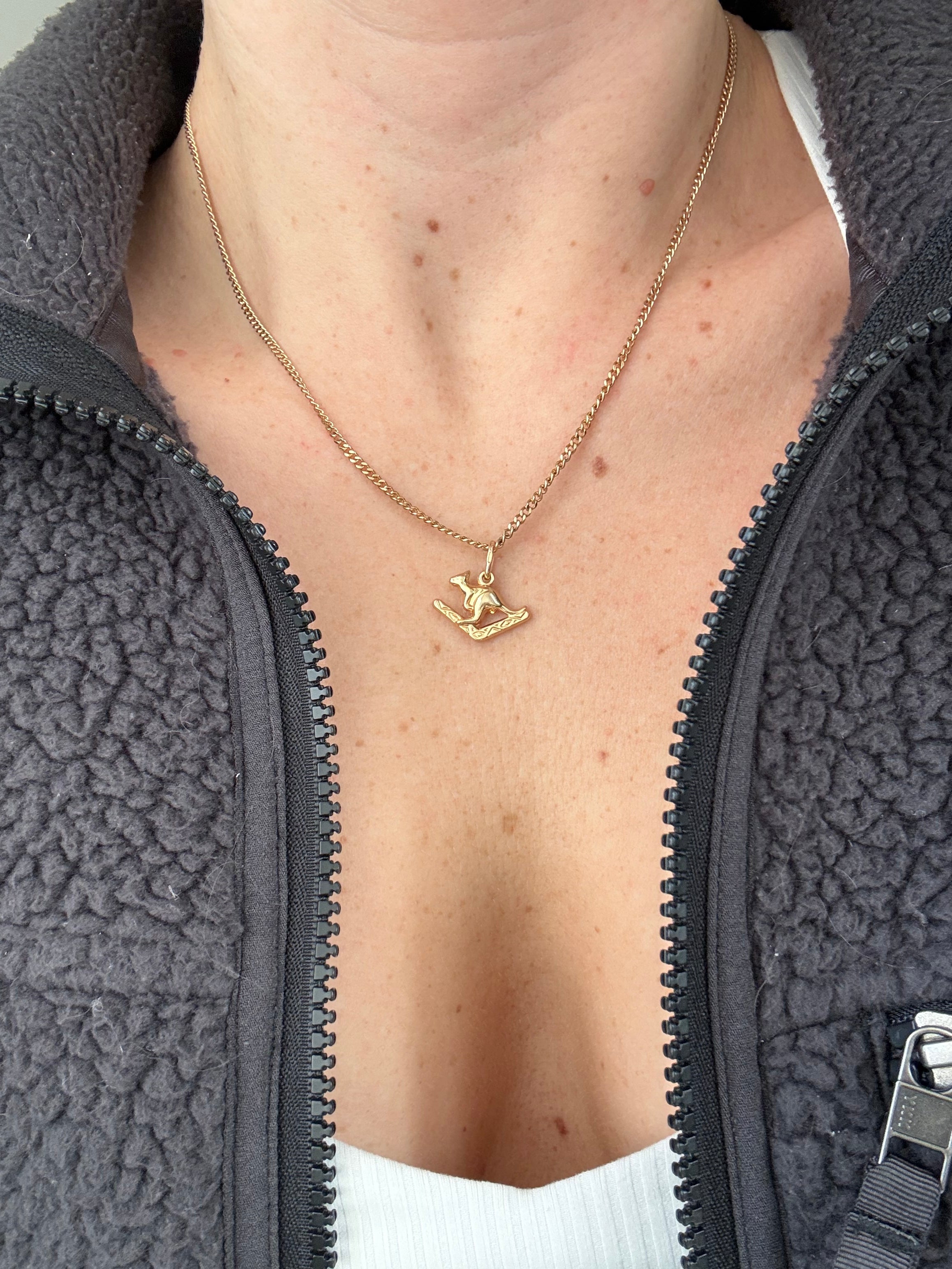 Unoaerre Aussie Boomerang Kangaroo Charm