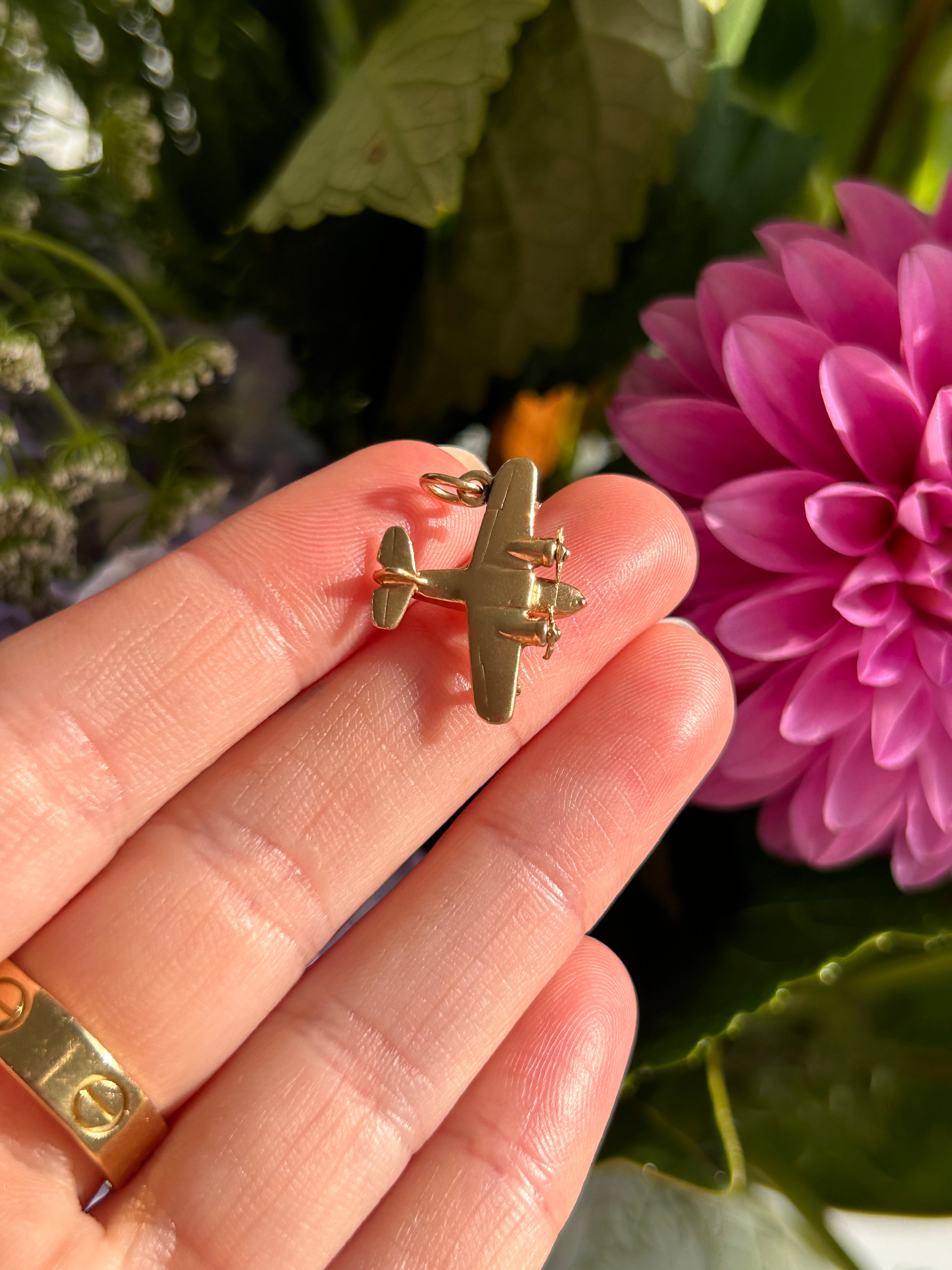 Solid Airplane Charm