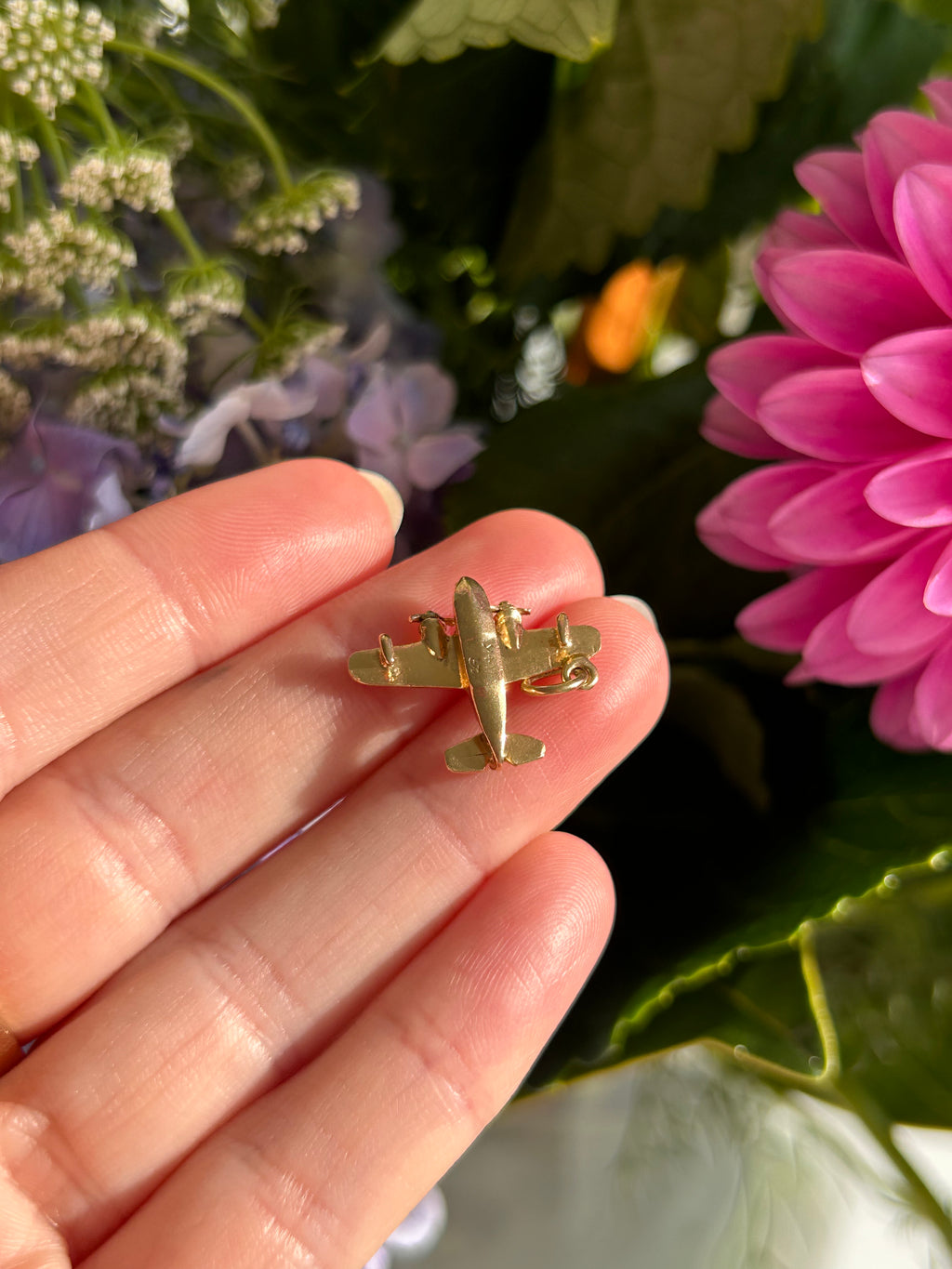 Solid Airplane Charm