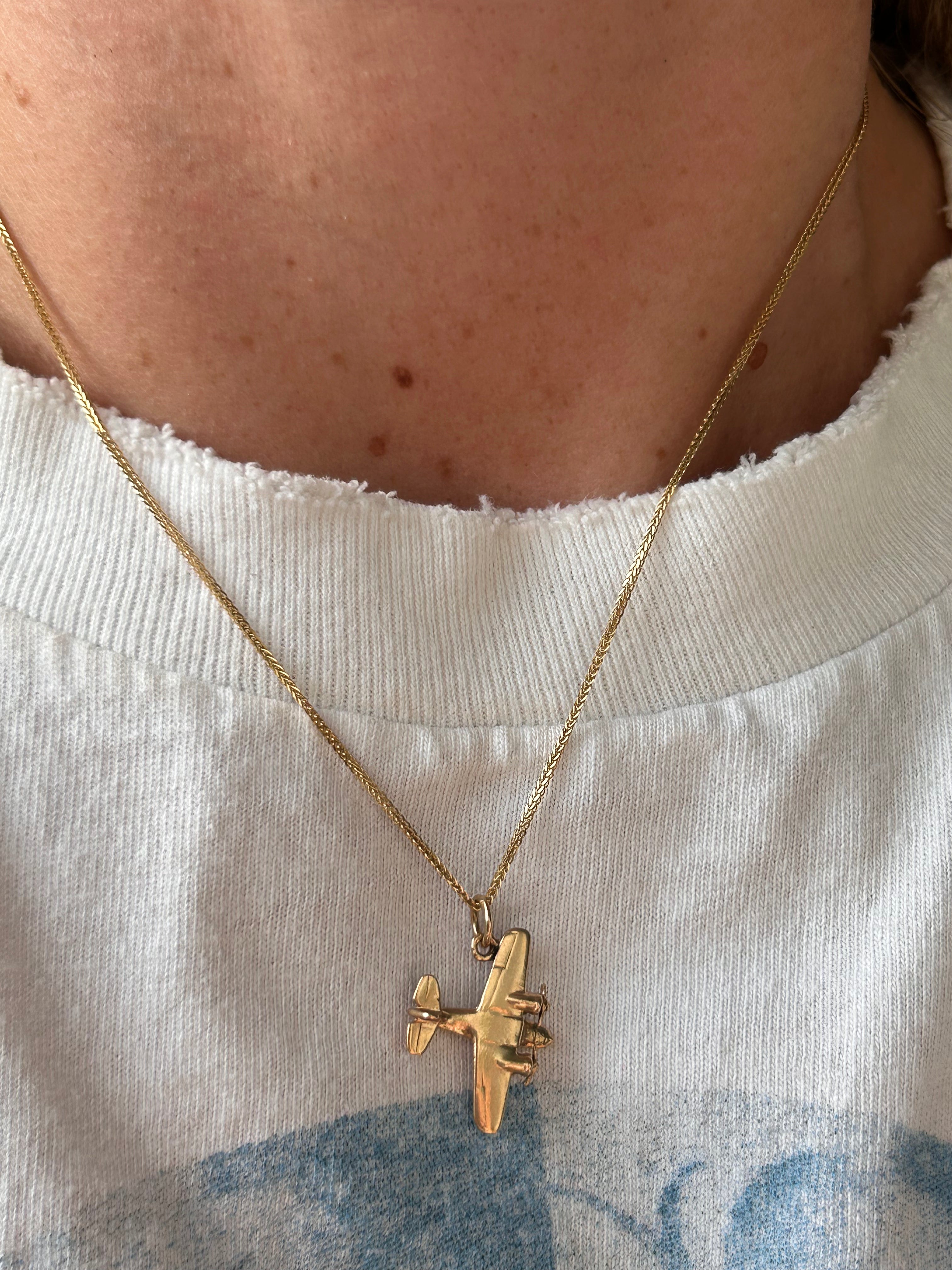 Solid Airplane Charm