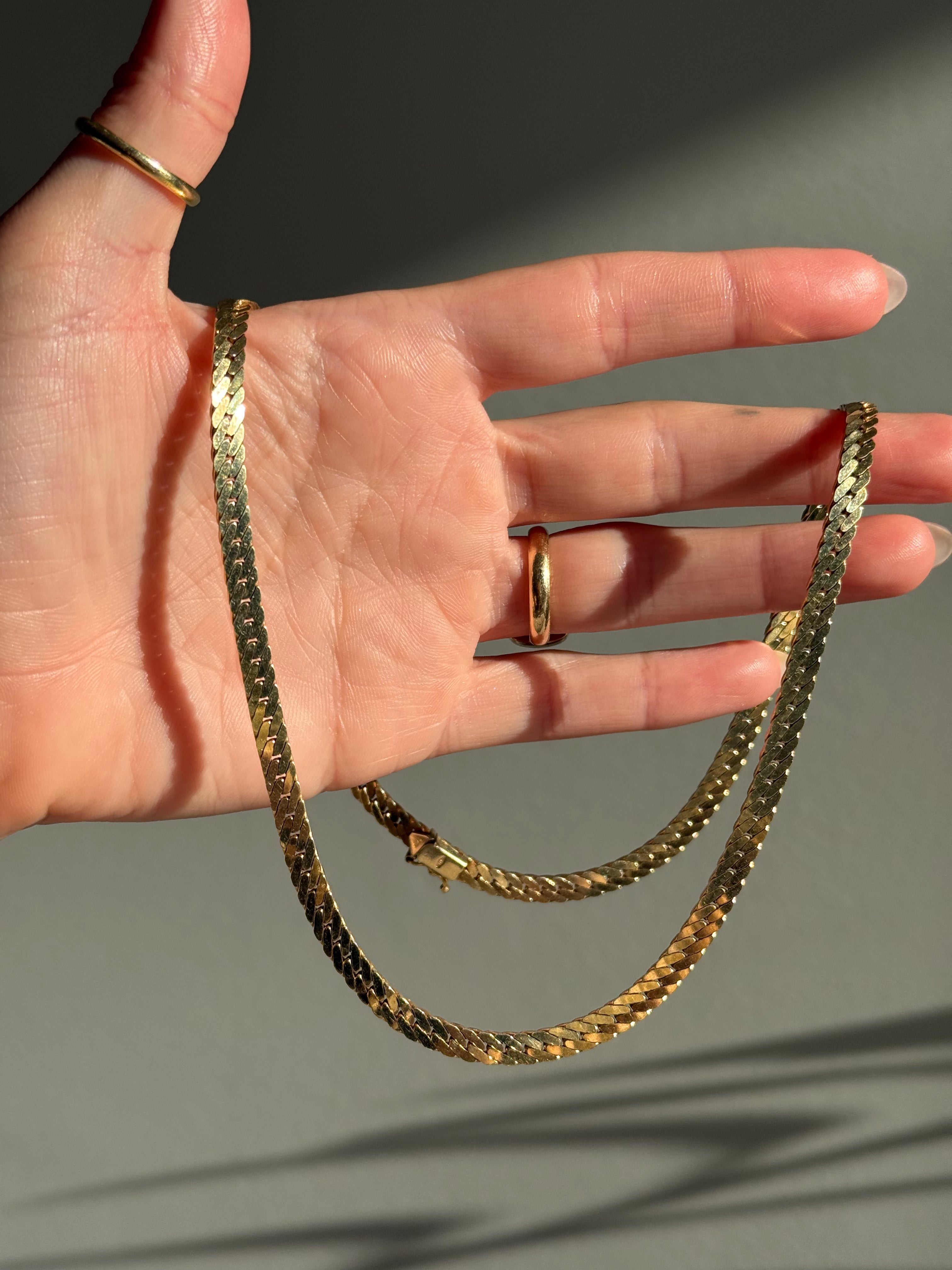 Solid Fishtail Curb Chain