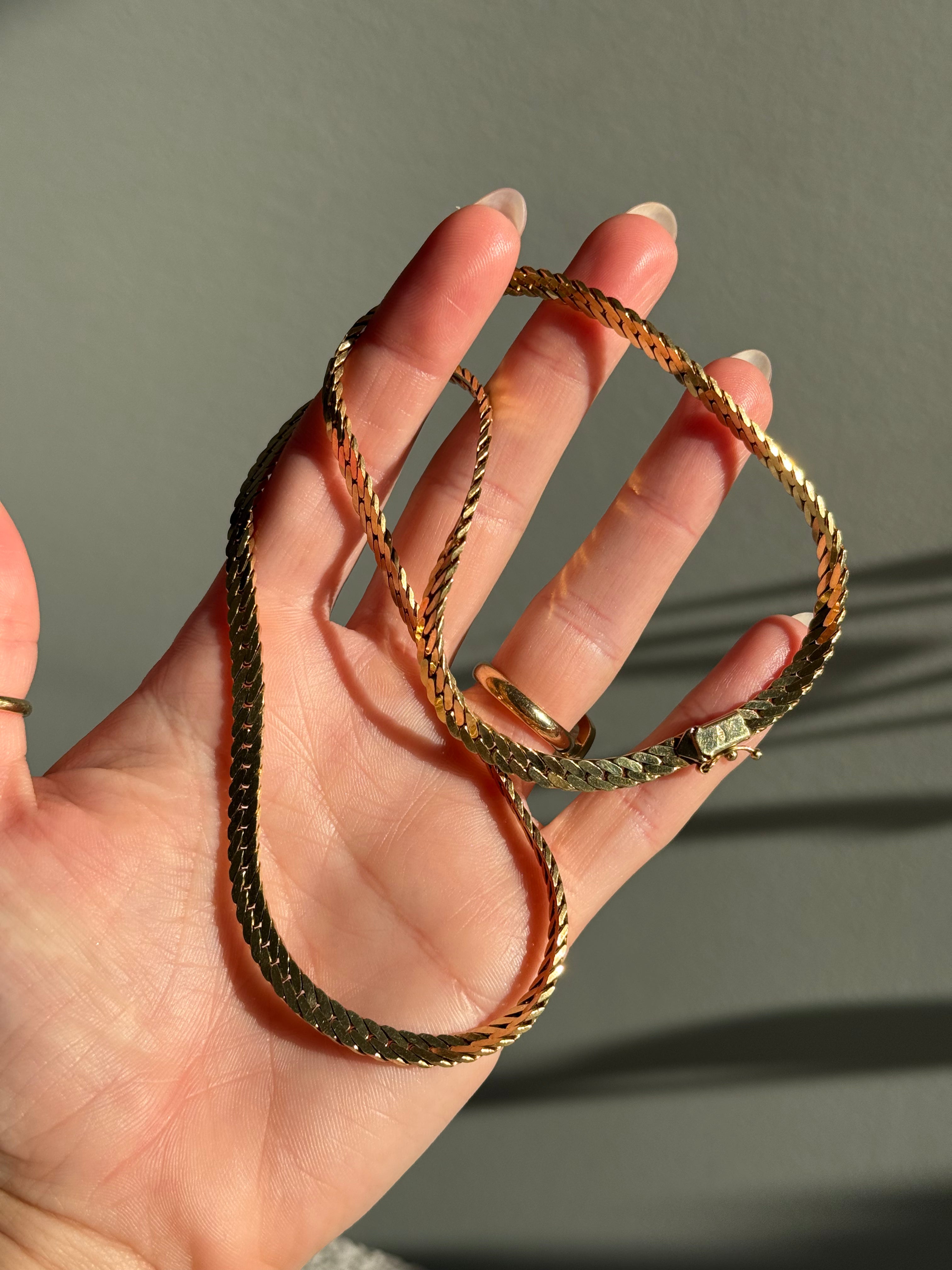 Solid Fishtail Curb Chain